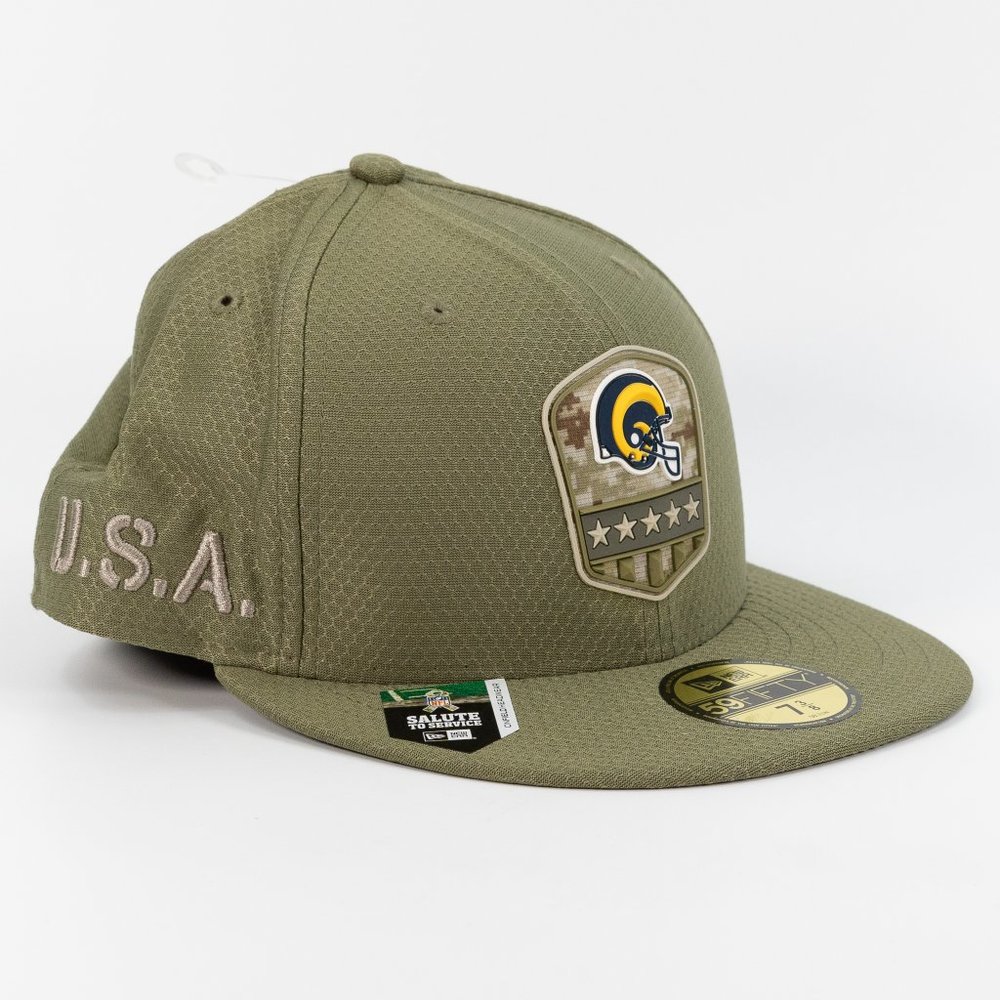 New Era 59FIFTY NFL Los Angeles Rams 'Salute to Service' Cap 12125709 size 7 3/8